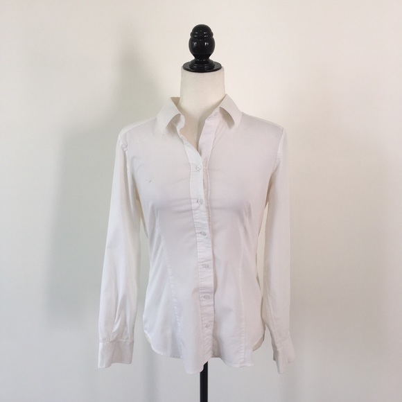 New York & Company Tops - New York & Company White Button Down Shirt